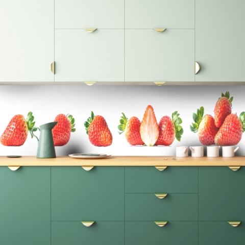 Küchenrückwand Frische Erdbeeren