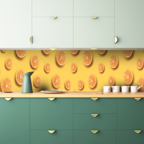 Küchenrückwand Mandarinen Design