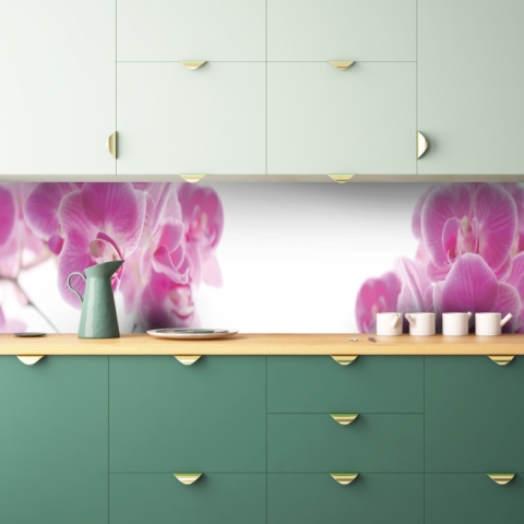 Küchenrückwand Rosa Orchideen