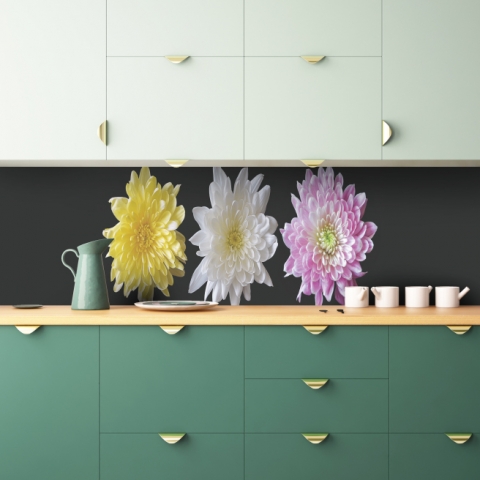 Küchenrückwand Blumen Mix