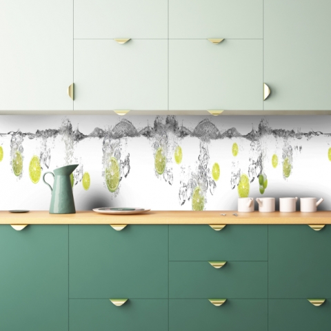 Küchenrückwand Limetten Design