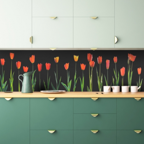 Küchenrückwand Tulpen Paradies