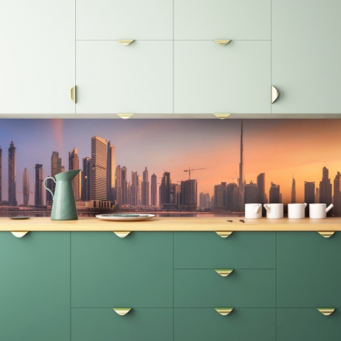 Küchenrückwand Skyline Sunset