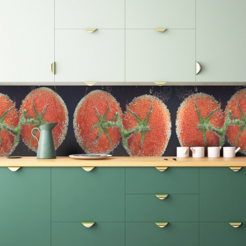 Küchenrückwand Tomaten unter Wasser