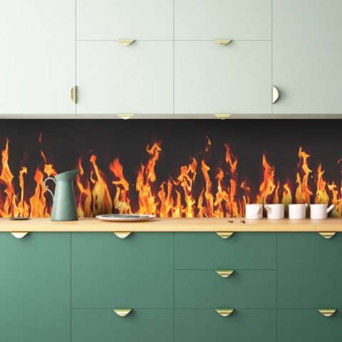 Küchenrückwand Feuer Design