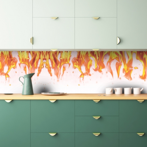 Küchenrückwand Flammen Abstrakt