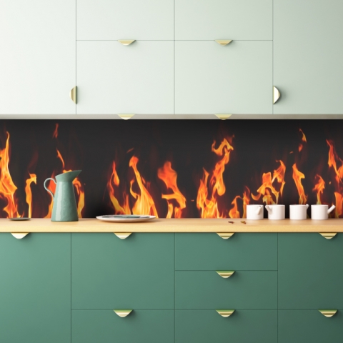 Küchenrückwand Flamme
