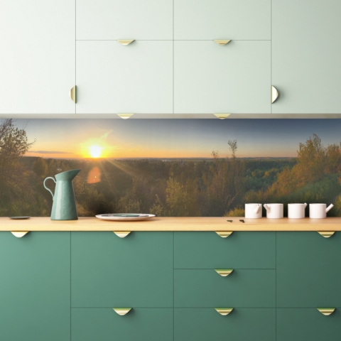 Küchenrückwand Panorama Sonnenuntergang