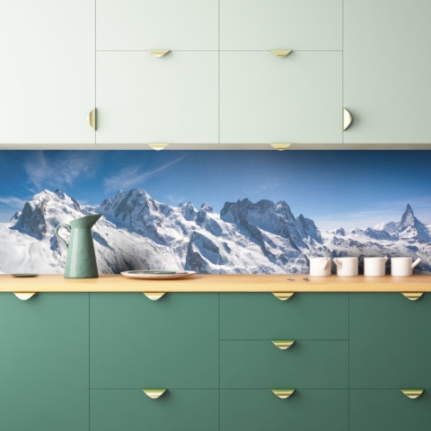 Küchenrückwand Antarktika Berge