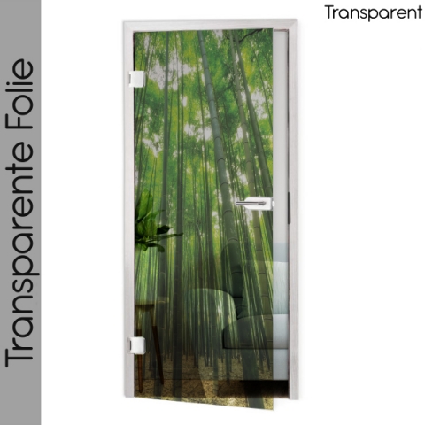 folie für glastür Bambuswald nach maß