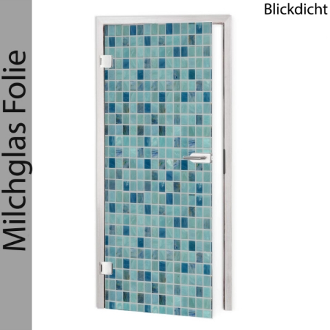 Glastür Folie Mint Mosaic Maßanfertigung