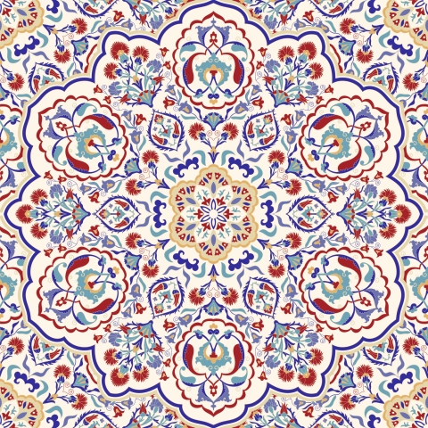 Glastür Folie Turkish Tiles