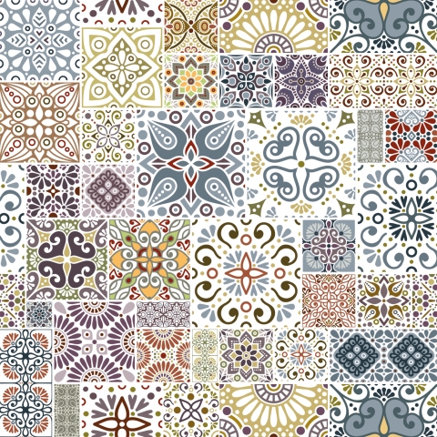 Glastür Folie Turkish Tiles