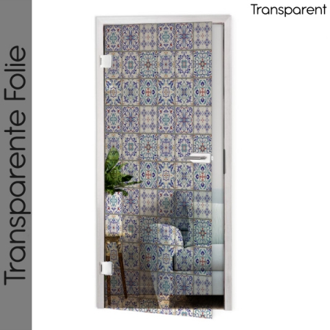 Glastür Folie Moroccan Tiles Maßanfertigung