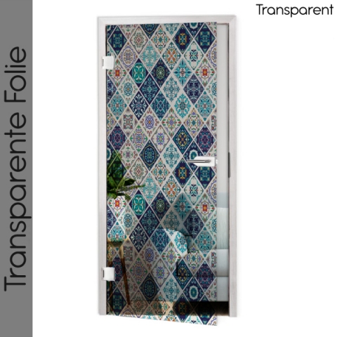 Glastür Folie Oriental Style Patchwork Maßanfertigung