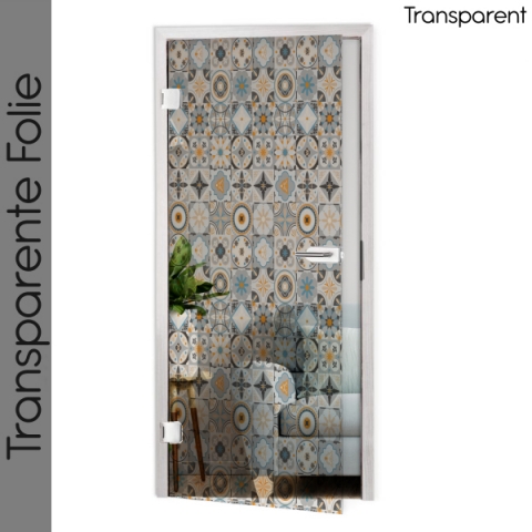 Glastür Folie Oriental Tiles Maßanfertigung