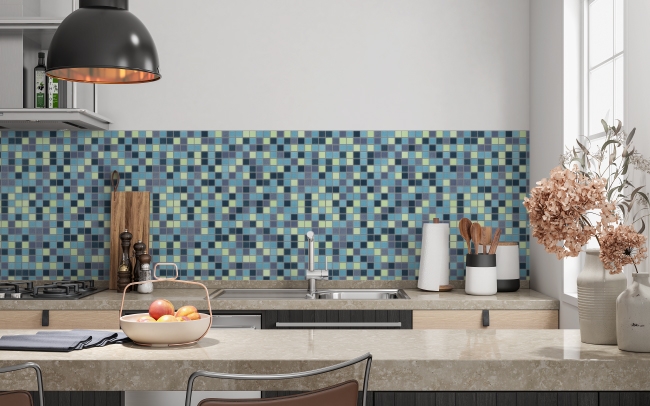 Küchenrückwand Retro Mosaik
