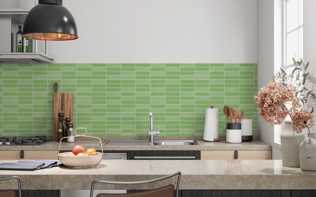 Küchenrückwand Grün Mosaik