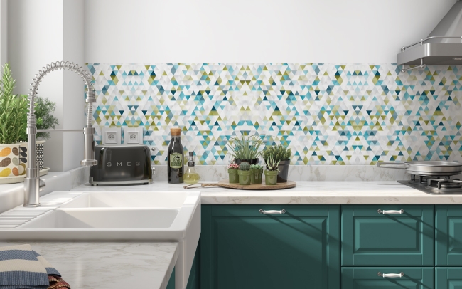 Küchenrückwand Mosaikkunstmuster