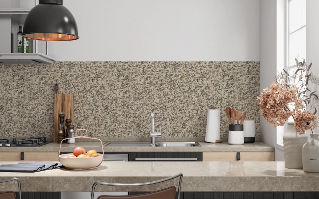 Küchenrückwand Antike Granitplatte