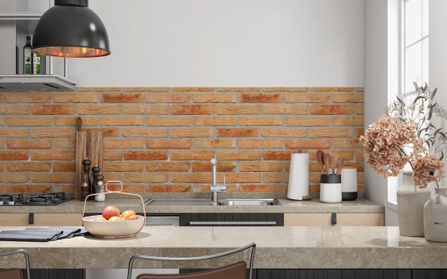 Spritzschutz Küche Brick Wall