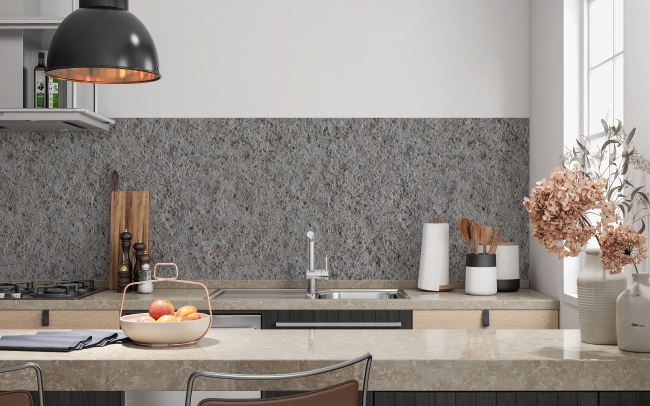 Spritzschutz Küche Beton Steinplatte