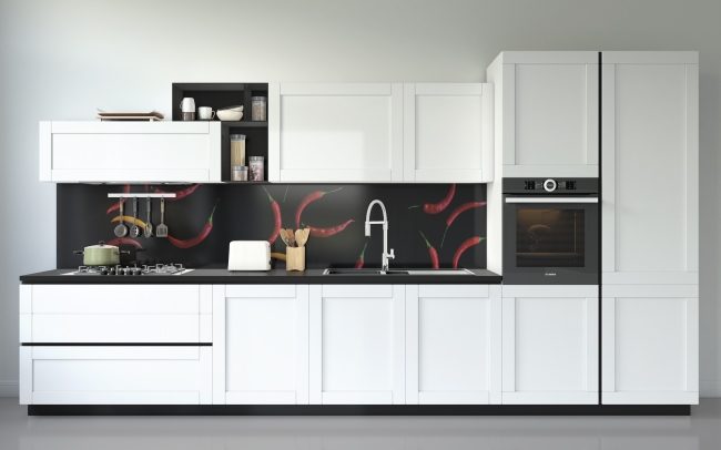 Küchenrückwand Peperoni Design