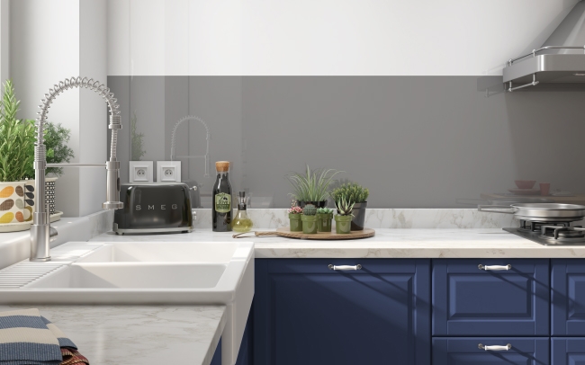 Küchenrückwand gray61 (156 156 156) #9C9C9C