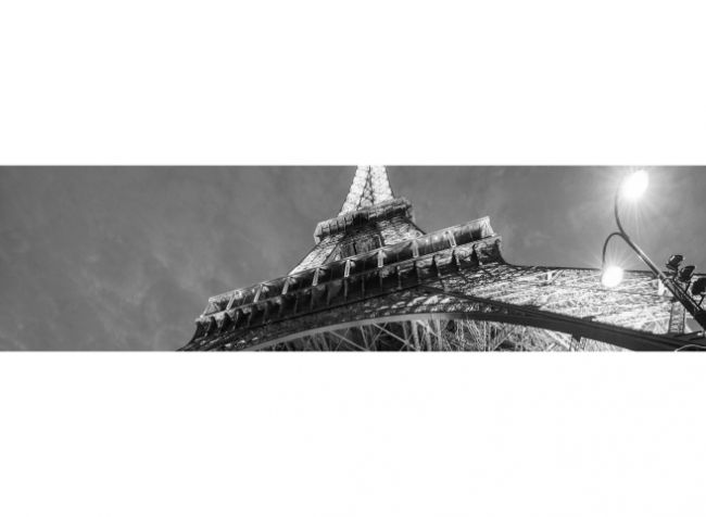 Küchenrückwand Monochrom Eiffelturm