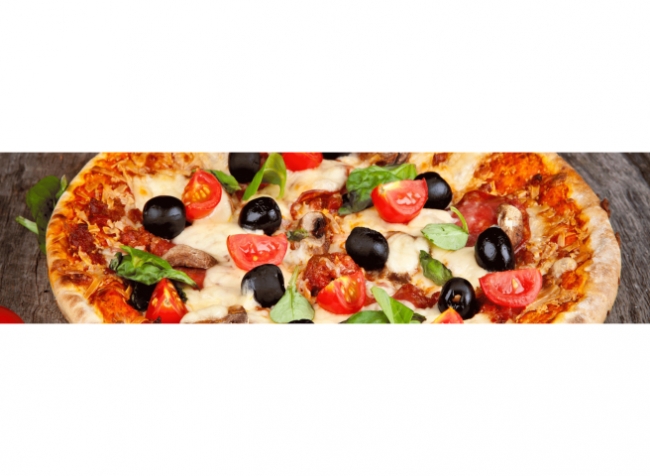 Küchenrückwand Pizza Oliven