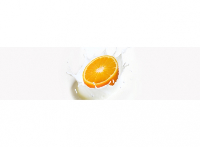 Küchenrückwand Orangen Milch