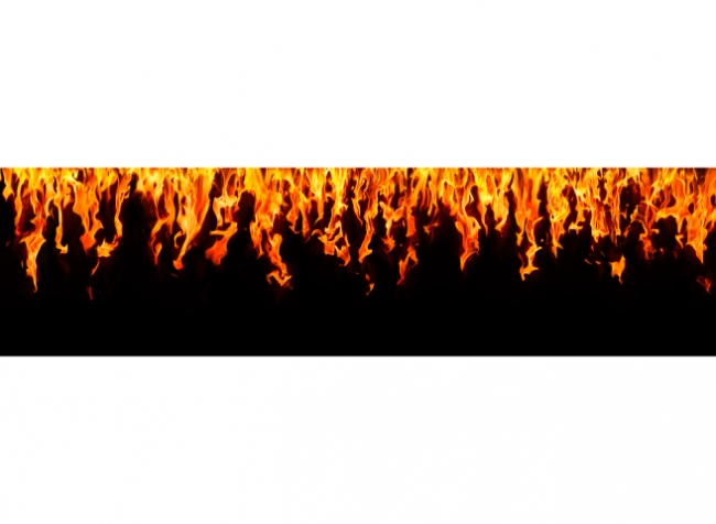 Küchenrückwand Fire Flame