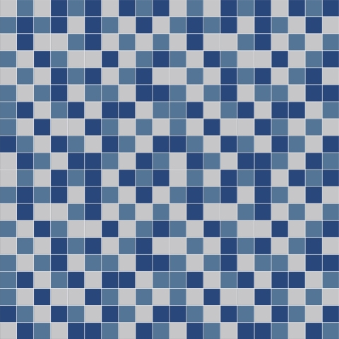 Küchenrückwand Blau Mosaik Design