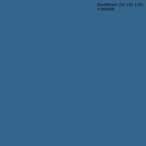 Küchenrückwand SteelBlue4 (54 100 139) #36648B