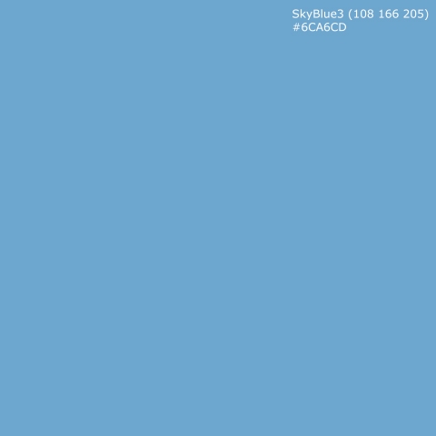 Küchenrückwand SkyBlue3 (108 166 205) #6CA6CD