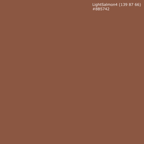 Küchenrückwand LightSalmon4 (139 87 66) #8B5742
