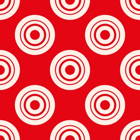 Küchenrückwand Rot Kreise