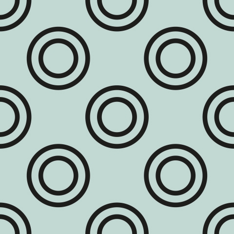 Küchenrückwand Muster mit Kreisen