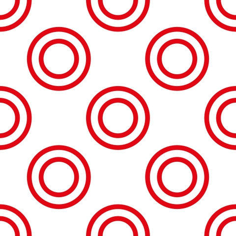 Küchenrückwand Rote Kreise