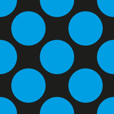 Küchenrückwand Blue Polka Dots