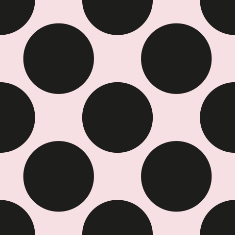 Küchenrückwand Black Polka Dots