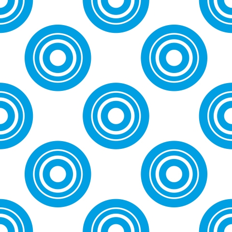 Küchenrückwand Kreis in Kreis Blau