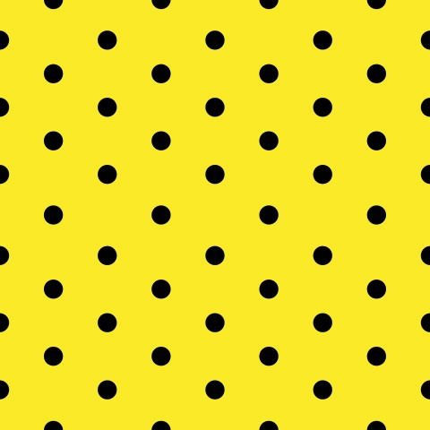 Küchenrückwand Schwarz Gelb Polka Dots