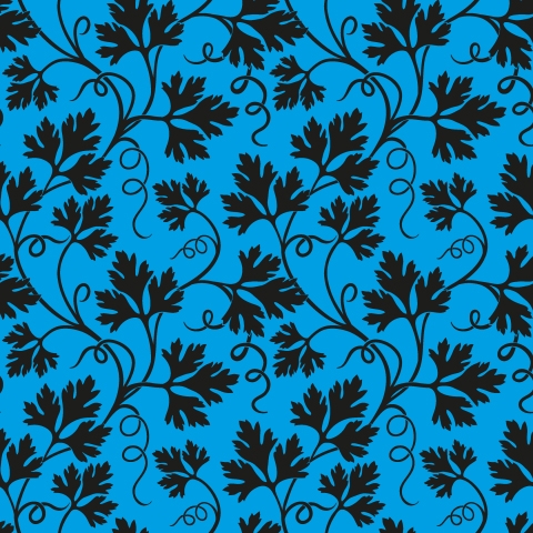 Küchenrückwand Blauer Floral