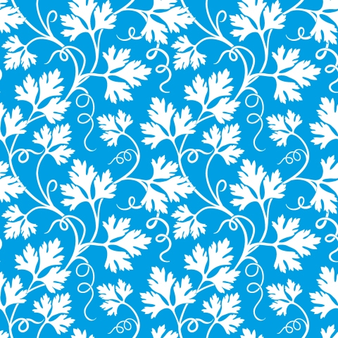 Küchenrückwand Knall Blau Floral