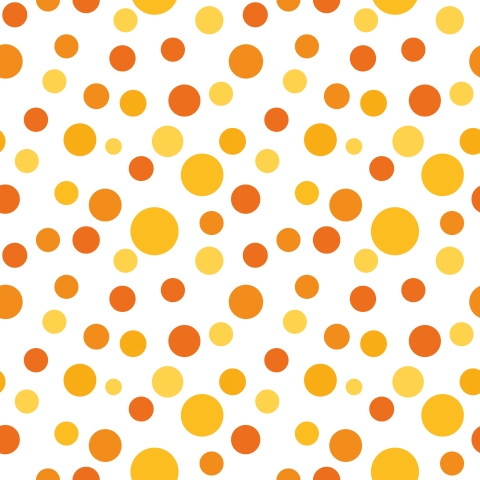 Küchenrückwand Orange Polka Dot
