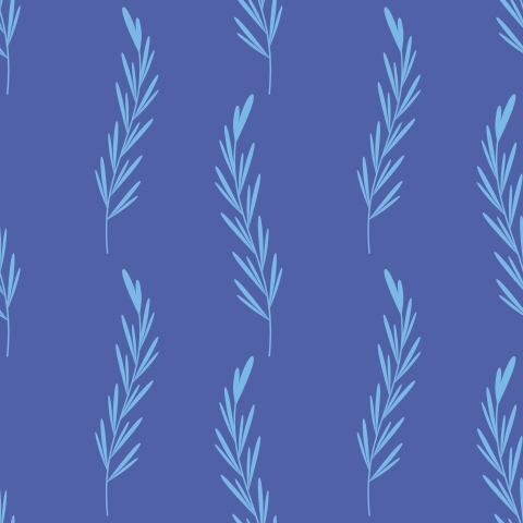 Küchenrückwand Blau Pflanzen Motiv