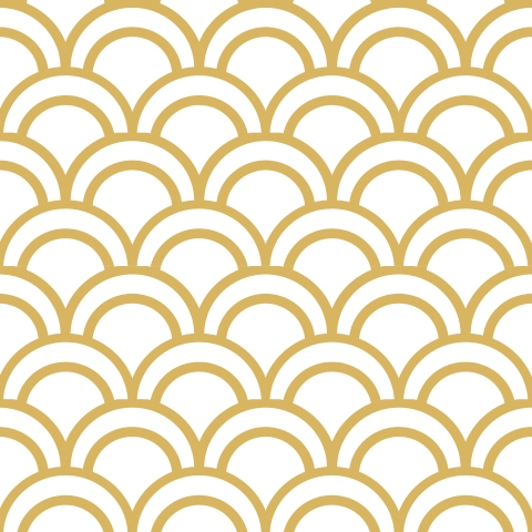 Küchenrückwand Golden Fächer Muster