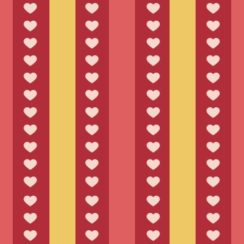 Küchenrückwand Rot Gelb Herz Linien
