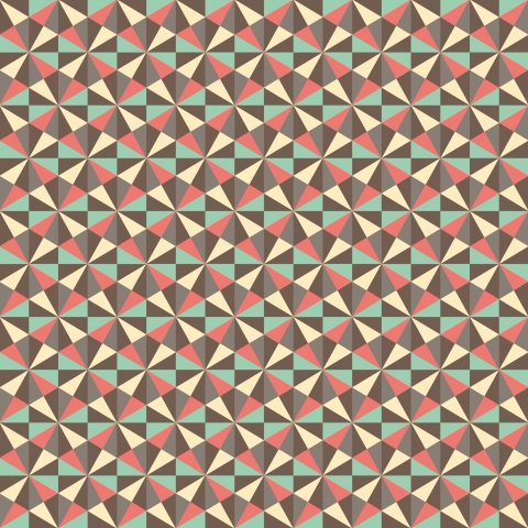 Küchenrückwand Retro Illusion Muster